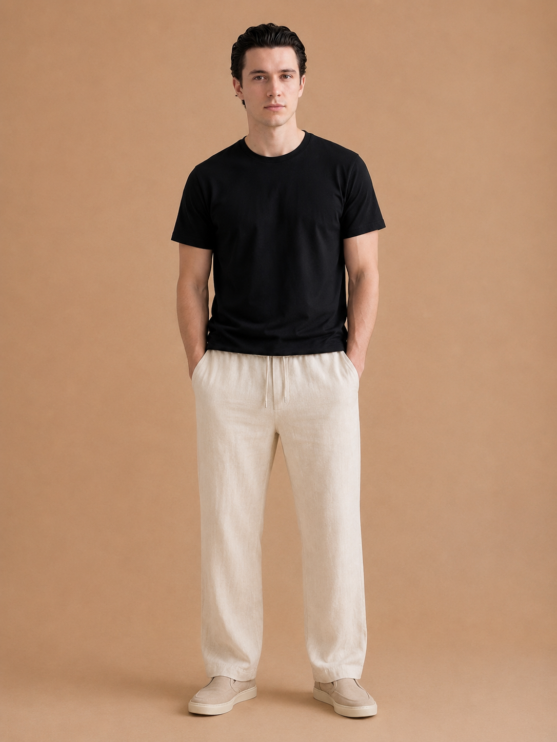 The Linen Drawstring Trouser