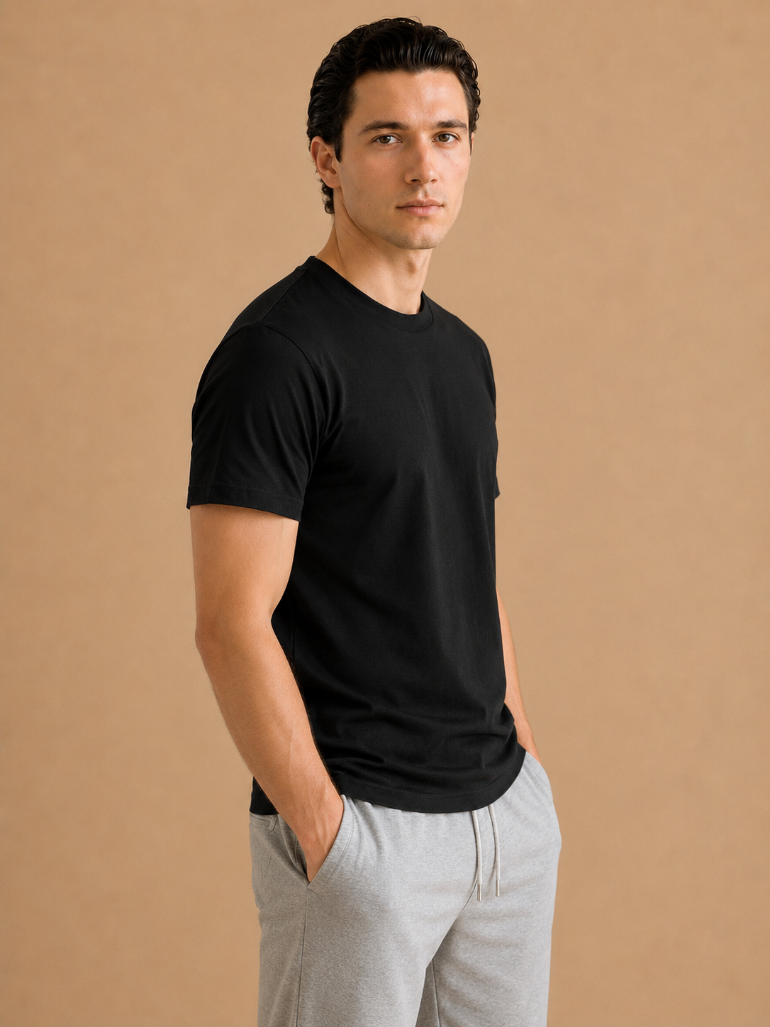 Liquid Cotton T-Shirt | Black